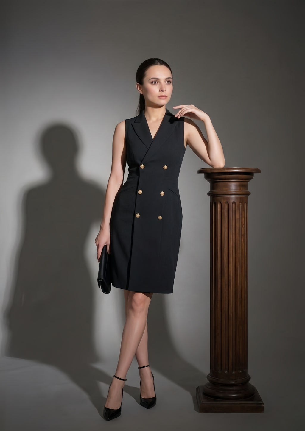 Midnight Luxe Blazer Black  Dress