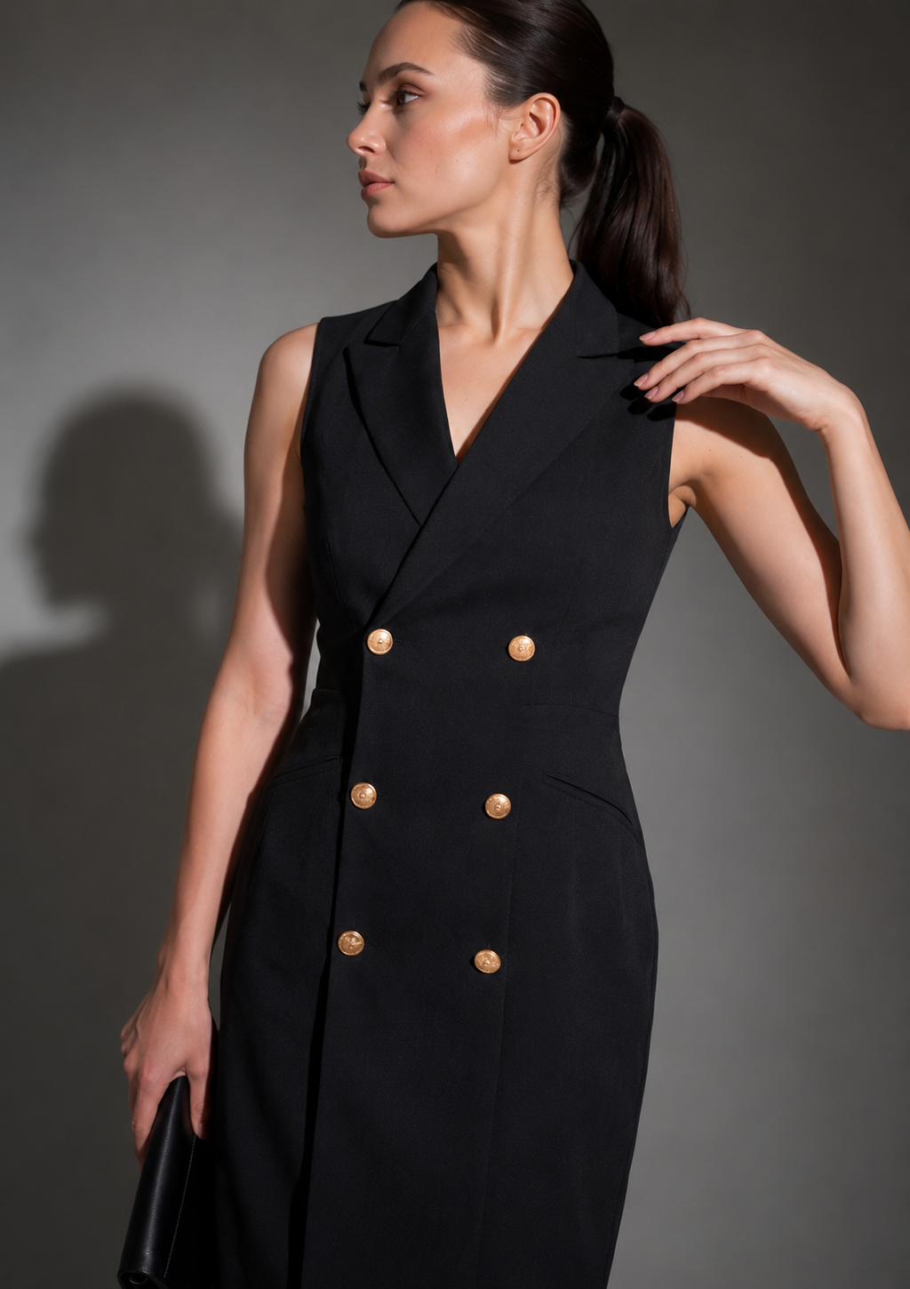 Midnight Luxe Blazer Black  Dress