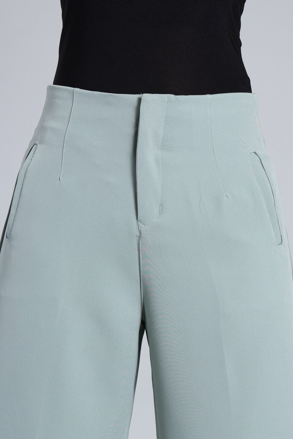 High-Rise Cropped Wide-Leg Trouser